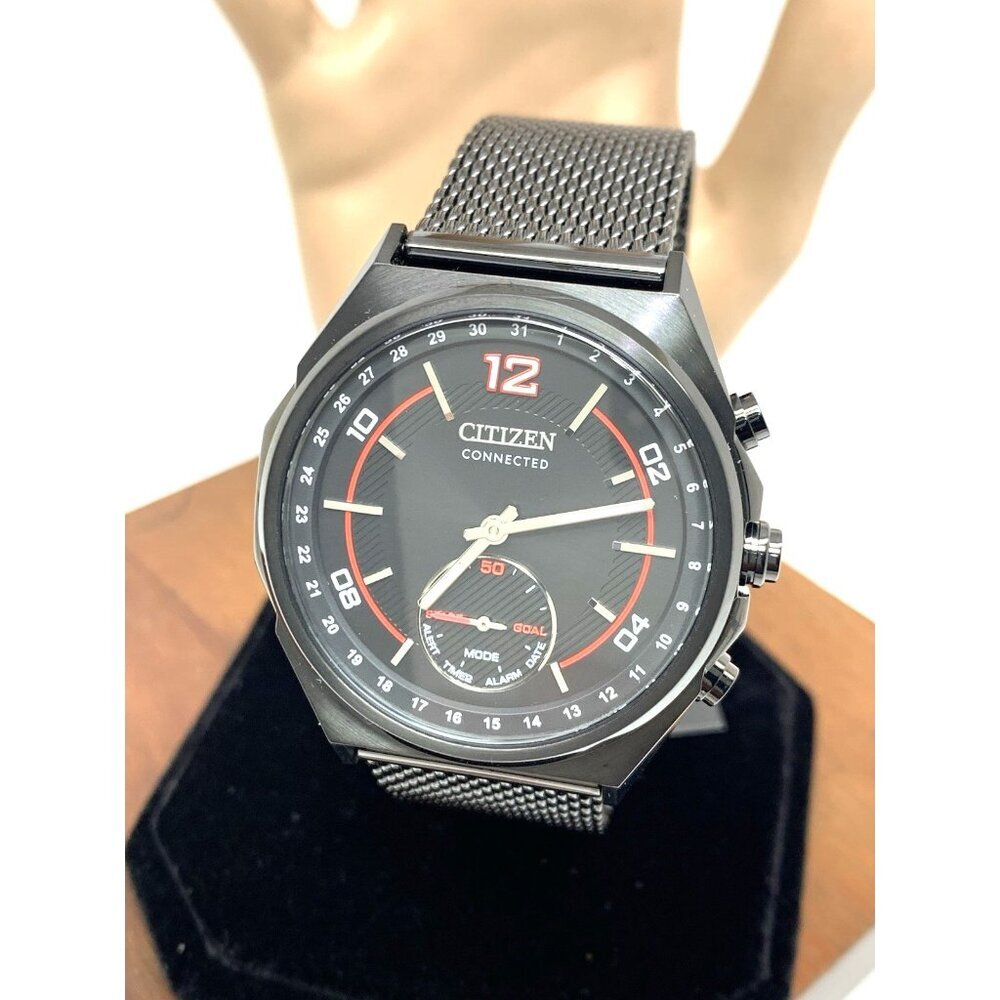 Citizen Men's Watch CX0005-78E Connected Bluetooth Mesh Band 42mm Black Steel
